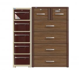 Combo 2 tủ Tabi L và Sake NÂU